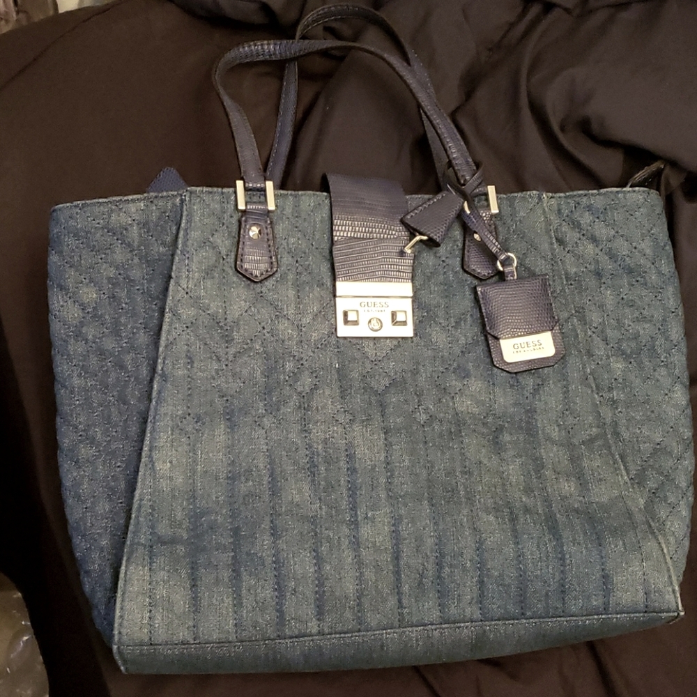 Guess denim handbag